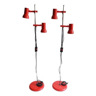Vintage Italian Floor Lamps, 1970s, Set of 2 For Sale