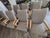 Set of 8 Attributed to Sally Sirkin Lewis for J. Robert Scott Art Deco Revival Dining Chairs — Crackle Lacquer Frames, Vintage Designer Set For Sale - Image 9 of 15