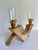 Pink Vintage Postmodern Pink Marble Sculptural Double Candle Holder For Sale - Image 8 of 9