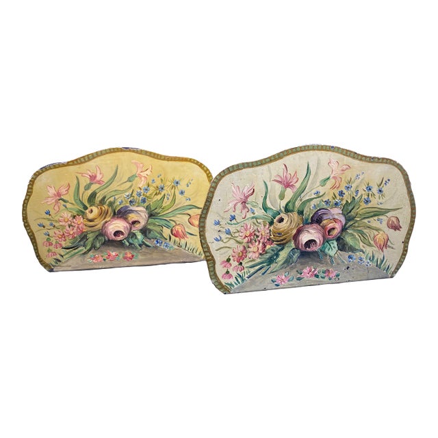 Late 19th Century Hand Painted Metal Bookends - a Pair For Sale