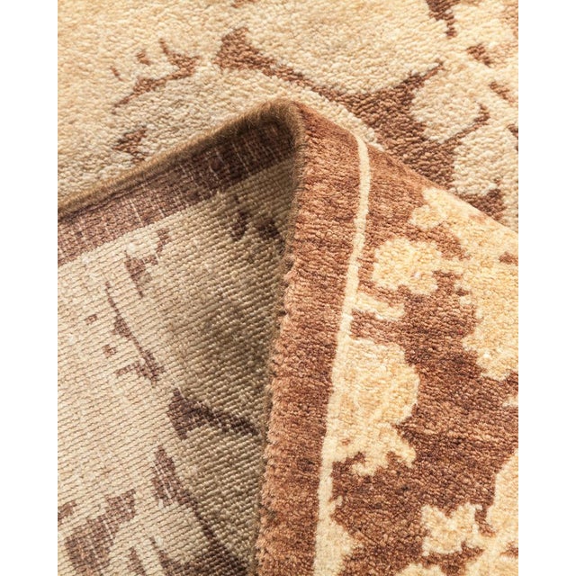Mogul Collection Hand-Knotted Runner - Brown 2' 7" x 12' 10" For Sale In New York - Image 6 of 9