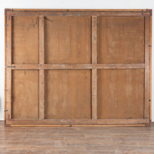 Large Original Oil on Canvas Painting of Interior Scene With Hunter, Denmark Circa 1900 For Sale - Image 13 of 13