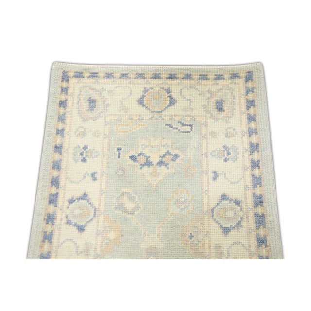 Modern Turkish Oushak Rug 2'2" x 3'2" For Sale - Image 4 of 6