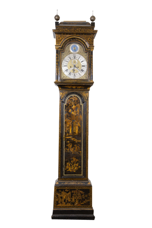 18th Century Chinoiserie Lacquered Clock