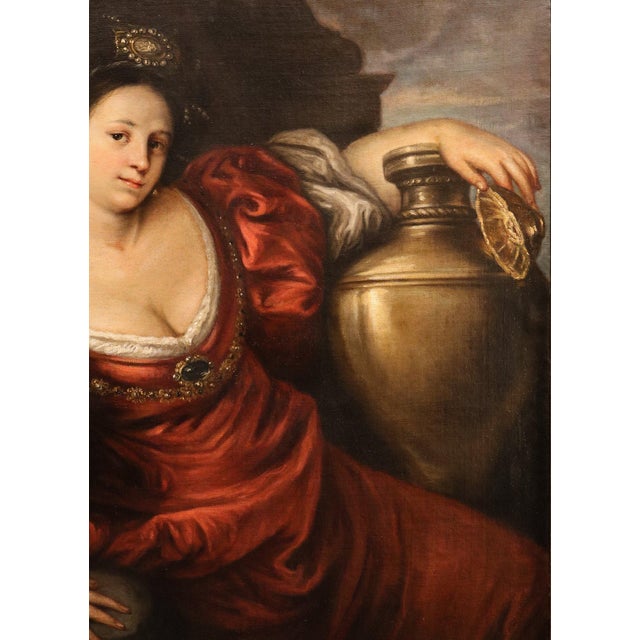 Workshop of Francesco Cairo, Queen Artemisia, 1670, Oil on Canvas For Sale - Image 6 of 15