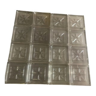 1920s All Glass Blocks X 16 { 16 Available } For Sale