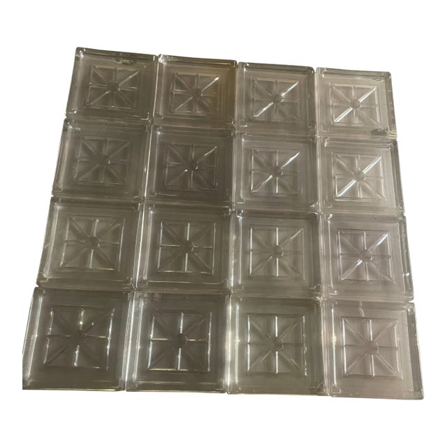 1920s All Glass Blocks X 16 { 16 Available } For Sale