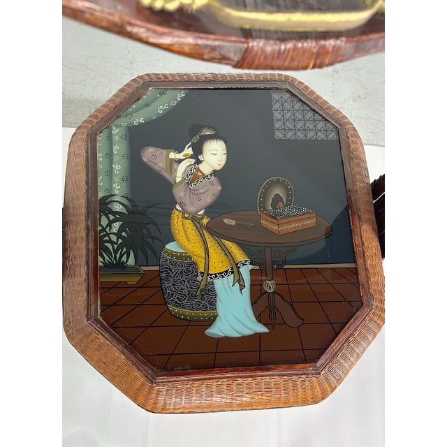 Antique Chinese Tiered Wicker Wedding Basket For Sale In Chicago - Image 6 of 12