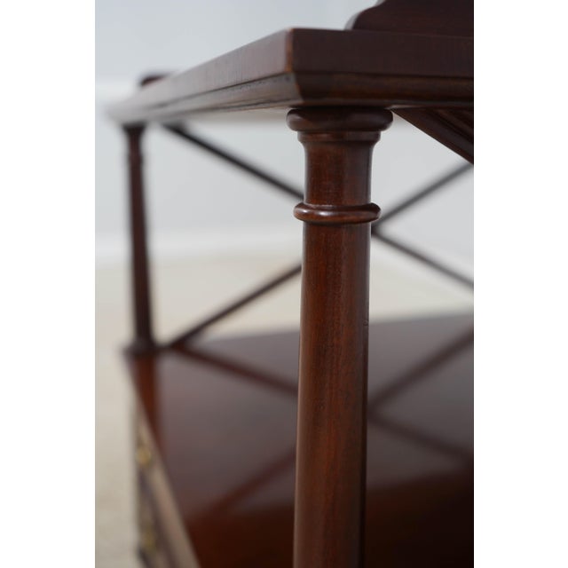 Baker Mahogany 1 Drawer Library End Table For Sale - Image 9 of 18