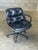 Iconic desk or office chair designed by Charles Pollock for Knoll. Extremely comfortable with soft black leather. Chair...