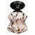 Brown Art Deco Pale Rose Marbled Opaline Glass and Burnished Flush Mount, Germany, 1930s For Sale - Image 8 of 18