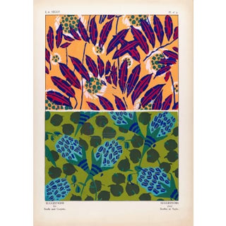 Ea Seguy Suggestions Pour Étoffes Et Tapis, Plate 9 For Sale