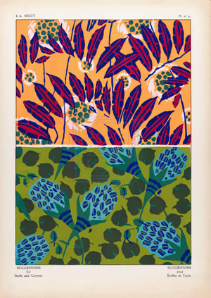 Ea Seguy Suggestions Pour Étoffes Et Tapis, Plate 9