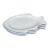 Vintage Mid-Century Modern Williams Sonoma White Porcelain Fish Shaped Plates - Set of 4 For Sale