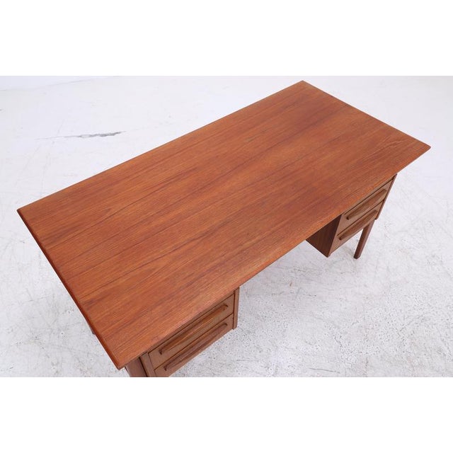 Vintage Teak Desk by Gunner Nielsen for Tibergaard, 1960s For Sale - Image 9 of 18
