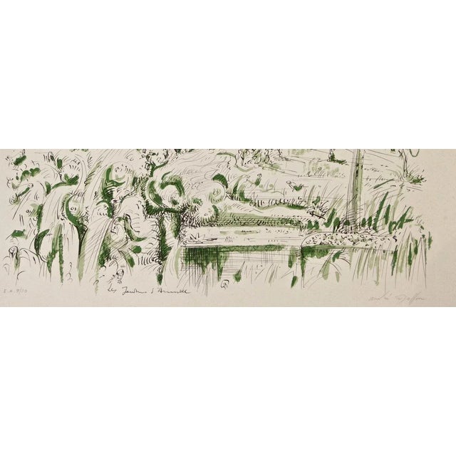 Limited edition of 150 prints. One of the only 20 prints to be realized in black and green. Numbered and hand signed by...