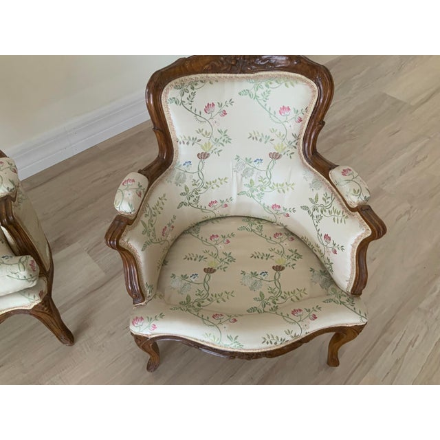 Early 20th Century Pair of French Bergere Children’s Chairs For Sale - Image 9 of 11