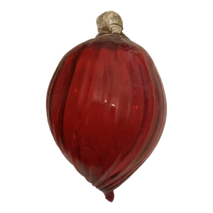 1970s Vintage Red Christmas Ball From Made Murano Glass, Italy