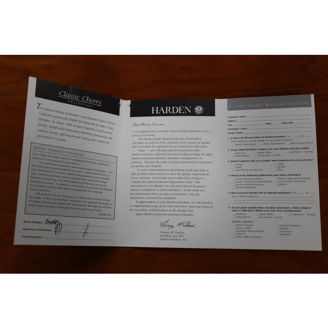 Harden Classic Cherry Dresser With Mirror, Solid Cherry, 12 Drawer For Sale - Image 18 of 18