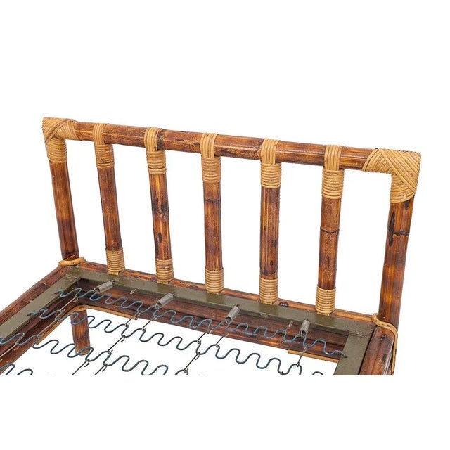 Daybed in Bamboo, 1960s For Sale - Image 4 of 9