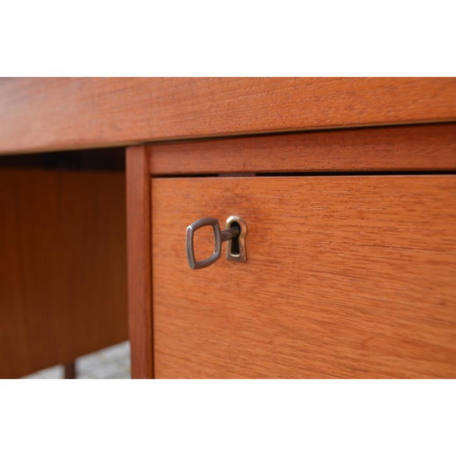 Danish Modern Teak Desk from Domino Mobler Denmark, 1960 For Sale - Image 15 of 18