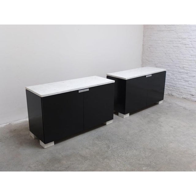 Black & Marble Cabinets by Alfred Hendrickx for Belform, 1970s, Set of 2 For Sale - Image 14 of 18