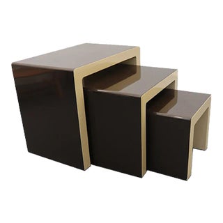 German Nesting Tables by Christian Koban for DOM, 1970s, Set of 3 For Sale