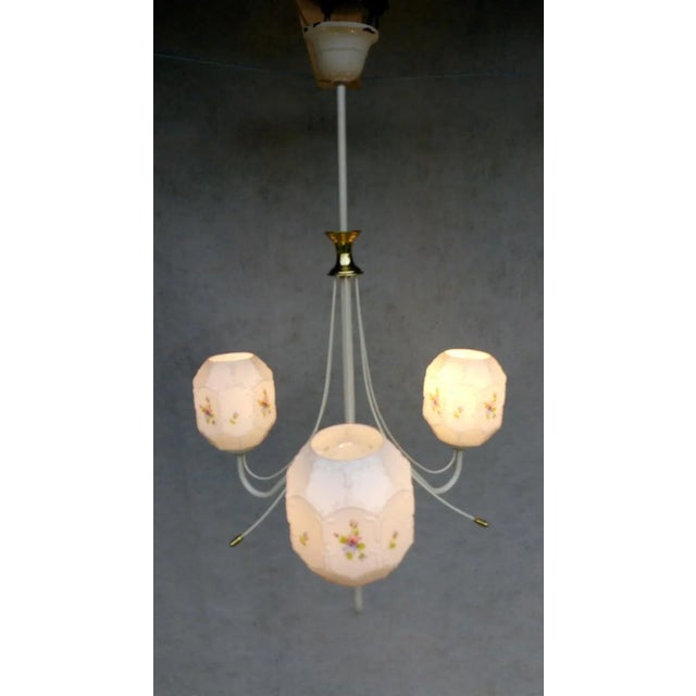 1970s Vintage Metal Chandelier, 1970s For Sale - Image 5 of 17