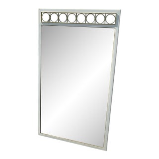 Vintage White Wall Mirror For Sale
