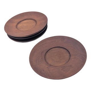 1950s Jens H Quistgaard Wenge Wood Coasters, Set of 4 For Sale