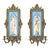 Napoleon III Wall Lights with Painted Porcelain, Set of 2 For Sale - Image 9 of 9