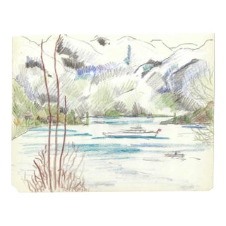 1950s Grace Spongberg Lake Zurich Switzerland For Sale