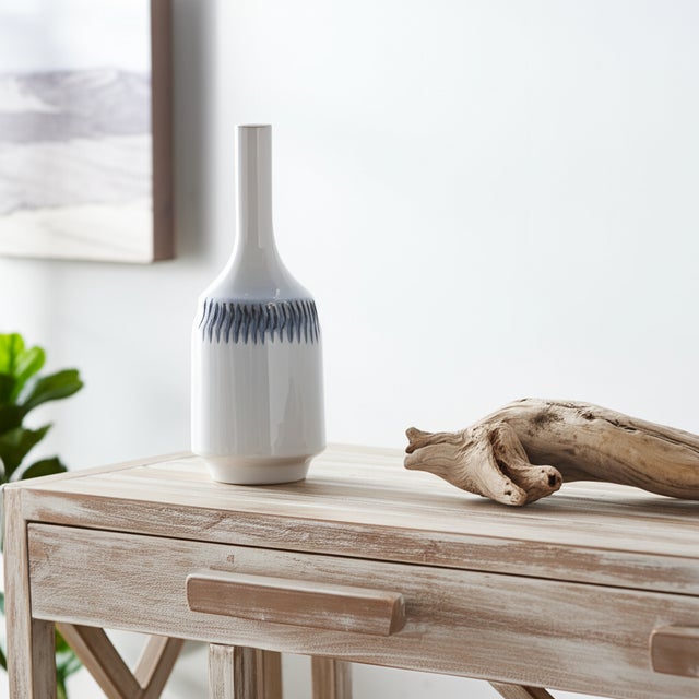 Blue Ridge Vase Large For Sale - Image 10 of 10