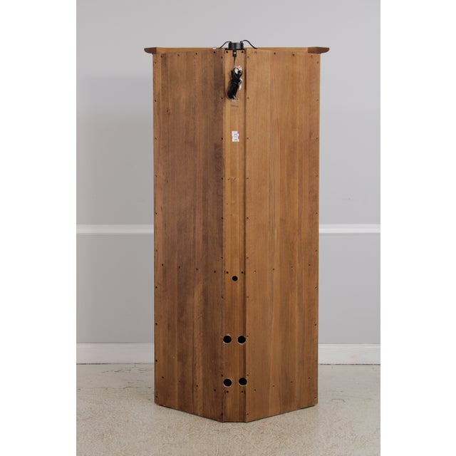 Stickley Mission Oak Leaded Glass China Cabinet For Sale - Image 16 of 18