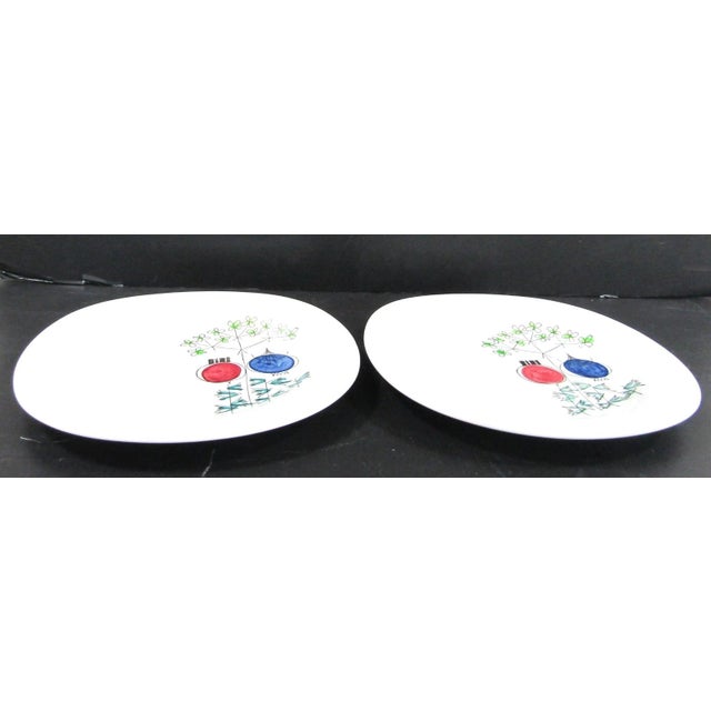 Mid-Century Modern 1950s Mid-Century Modern Rörstrand Sweden Pomona Picknick Two Plates Design by Marianne Westman - 2pcs For Sale - Image 3 of 8