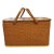 Vintage MCM 1970s Redmon Woven Picnic Basket For Sale