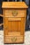 American Early 20th Century Two-Drawer Oak Rolling Bedside Cabinet For Sale - Image 3 of 10