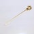 Art Nouveau Antique Art Nouveau 10 Karat Gold & Seed Pearl Stick Pin For Sale - Image 3 of 6