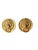 Metal 1980’s Lion Head Door Knocker Goldtone Clip on Earrings- Set of 2 For Sale - Image 7 of 7