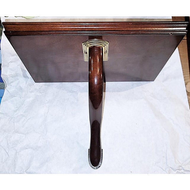 1980s Bombay Mahogany Queen Anne Shelf For Sale In West Palm - Image 6 of 7