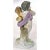 Antique porcelain Meissen cherub figurine holding a bushel of wheat. Marked "26, A67, 107" with crossed swords logo on the...