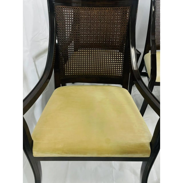 Brown Set of 8 Rose Tarlow Solid Wood & Cane Back Armchairs, Made in Los Angeles, Usa For Sale - Image 8 of 18