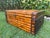 Vintage 29.5” Split Bamboo Trunk With Pierced Brass Gallery Trim For Sale - Image 4 of 12