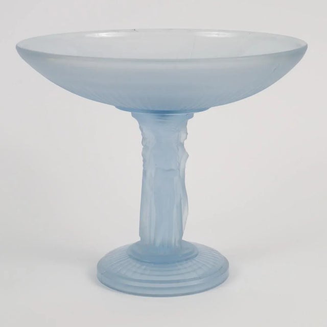 Blue Model 2593 Three Graces Serving Dish by Etienne Franckhauser for Jobling, 1930s For Sale - Image 8 of 9