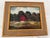 Small Vintage Oil Painting of Red Barn For Sale - Image 9 of 9