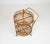1960s Mid-Century Round Serving Bar Cart in Bamboo and Rattan, Italy, 1960s For Sale - Image 5 of 13
