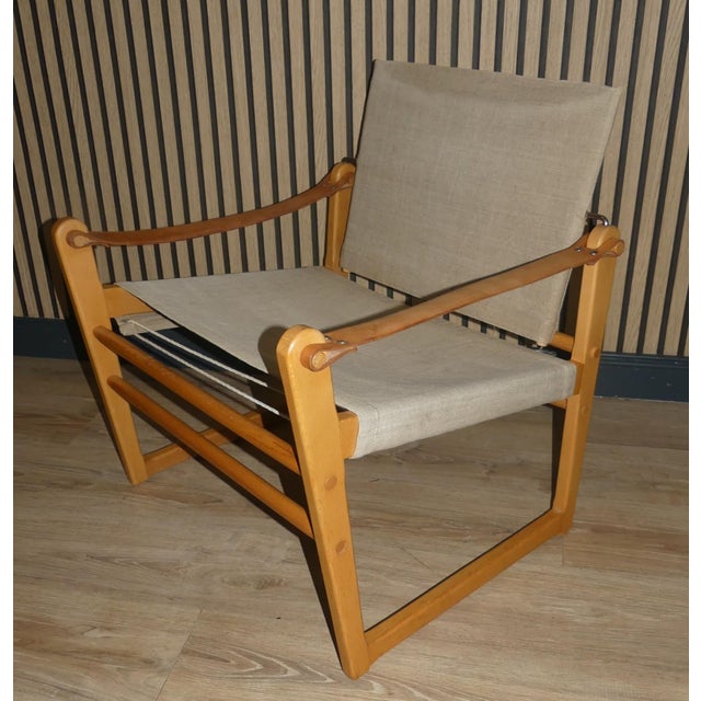 Mid-Century Modern Vintage Safari Chair by Bengt Ruda for Ikea, 1960s For Sale - Image 3 of 12