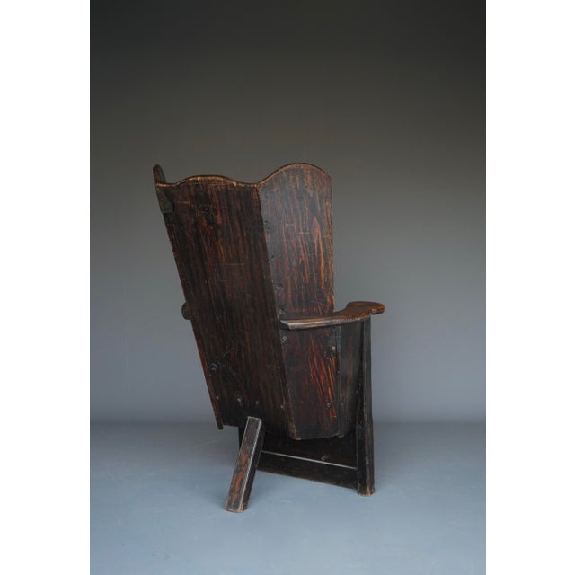 Antique Georgian Welsh Pine Lambing Chair, 1820s For Sale - Image 9 of 18
