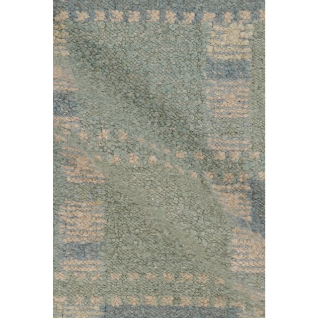Contemporary Scandinavian Style Geometric Wool Rug, by Rug & Kilim, India For Sale In New York - Image 6 of 10