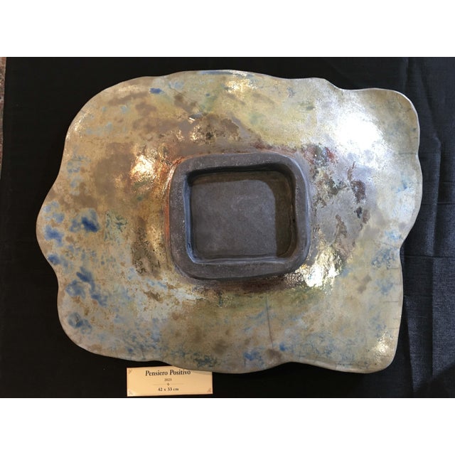 Early 21st Century Positive Thinking Raku Ceramic Sculptural Centerpiece, 2025 For Sale - Image 5 of 12